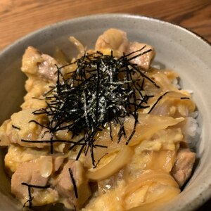 簡単!　我が家の親子丼